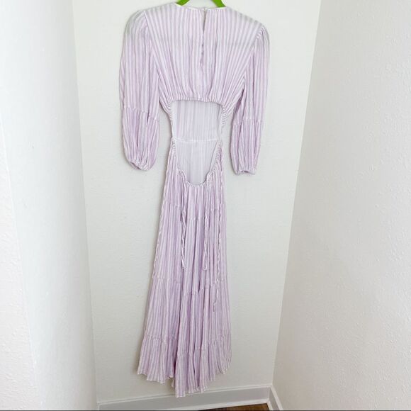 NWT Cinq A Sept Dress Lyle Striped Smocked Dress - Picture 4 of 12